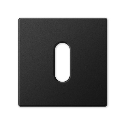 1291/B sleutelrozet 50x50x6mm mat zwart