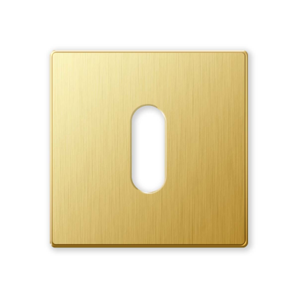 1291/B sleutelrozet 50x6mm satin messing