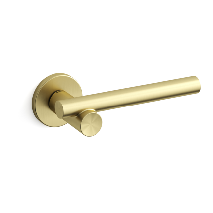 1671 Bilbao deurkruk op rozet, satinmessing