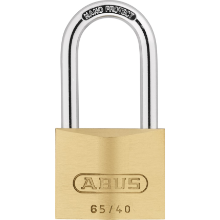 Abus 65/40HB40 hangslot hoge beugel 40mm messing