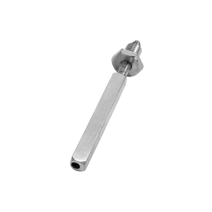 Wisselstift excentrisch vast/draaibaar M10x25 mm / 8x8x75 mm t.b.v. deurdikte 40 mm