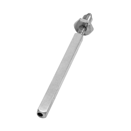 Wisselstift excentrisch vast/draaibaar M10x35 mm / 8x8x110 mm t.b.v. deurdikte 68 mm