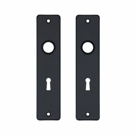 Aluminium binnendeurschild rechthoekig 180x41x6 mm BB56, zwart