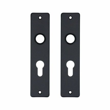 Aluminium binnendeurschild rechthoekig 180x41x6 mm PC55, zwart