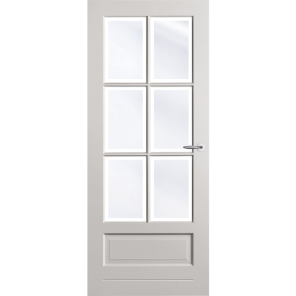 Austria binnendeuren Colourlux Tours Blank/Satijn facet glas