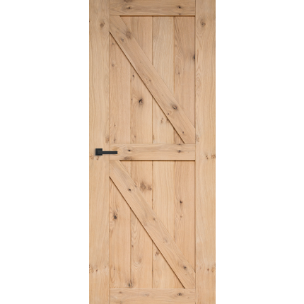 Austria binnendeuren Roble Dos links, stomp 88x211,5 cm