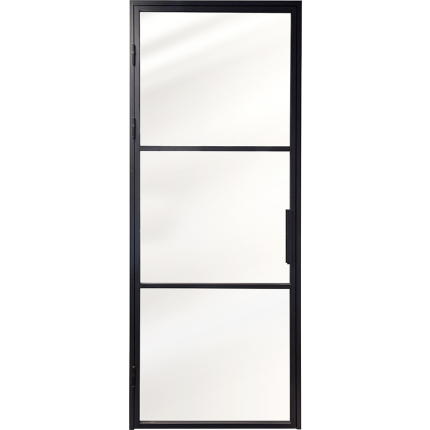 Austria deur/kozijn combinatie Nero Industriale Milano 56x37mm aluminium.