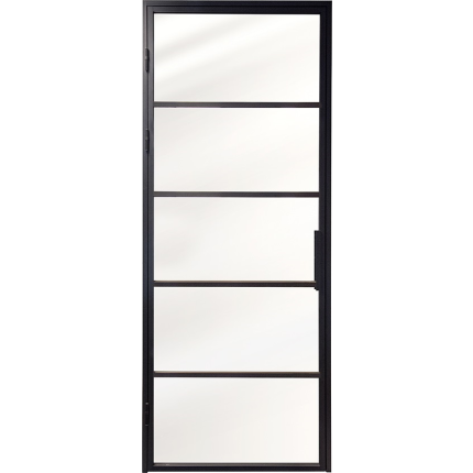Austria deur/kozijn combinatie Nero Industriale Piave 56x37mm aluminium.