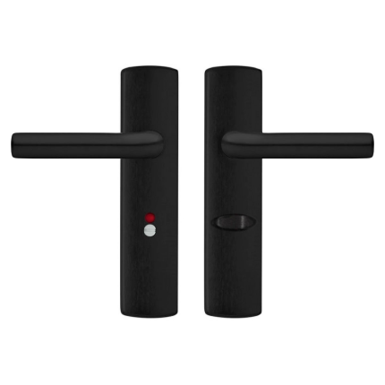 AXA 6210 All Black binnendeurbeslag klink/klink voor binnendeuren, WC63/8 set