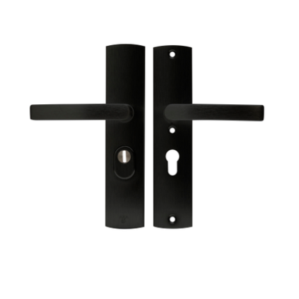 AXA 6665 All Black VH garnituur kruk/kruk met kerntrekbeveiliging, PC55