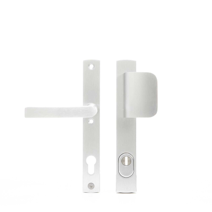 AXA 6765 Curve smal D-knop/kruk VH garnituur met kerntrekbeveiliging, PC92