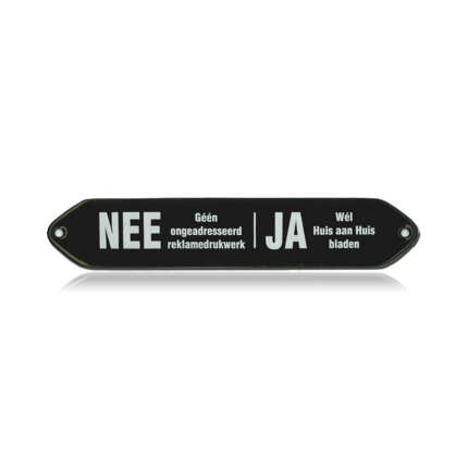 BB-03 emaille brievenbusbord