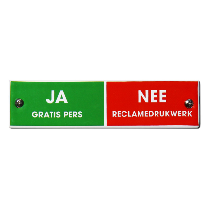 BB-09 emaille brievenbusbord