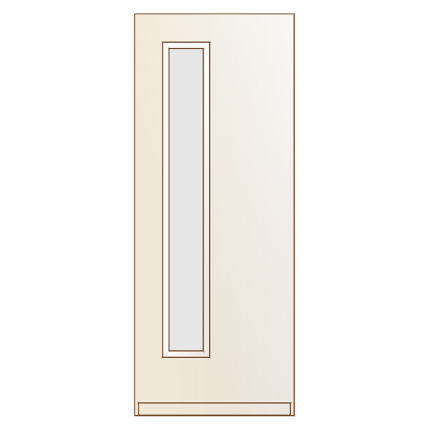 BD510 voordeur met glas