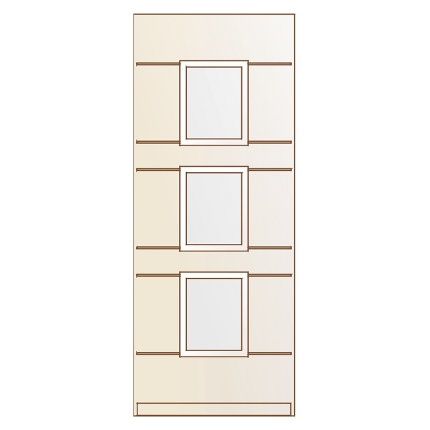 BD582 voordeur met glas