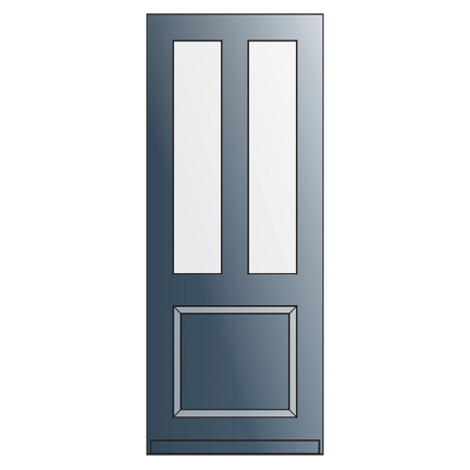 BD711 voordeur met glas-/panelen