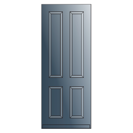 BD714 voordeur met panelen
