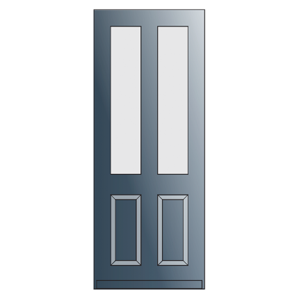 BD721 voordeur met glas-/panelen