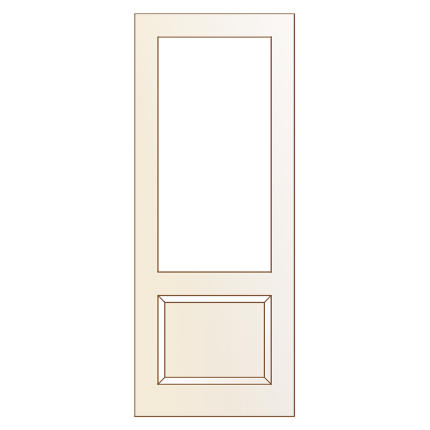 BDI312-S stompe glas-/paneeldeur