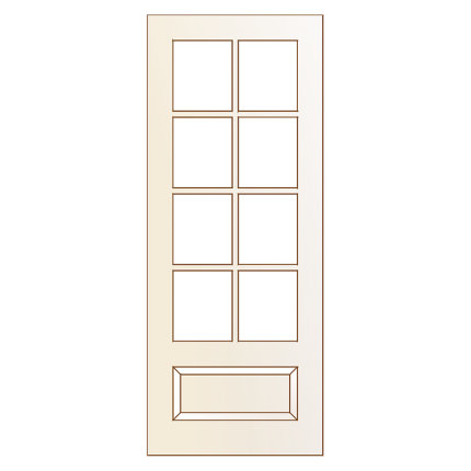 BDI392-O opdek glas-/paneeldeur