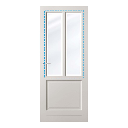 Blank vlak glas t.b.v. Colourlux Brest, 83x231,5cm