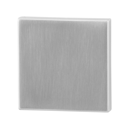 Blinde rozet GPF0900.02 50x50x8mm RVS geborsteld