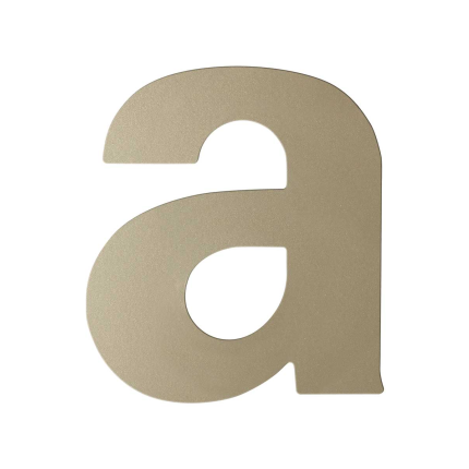 Champagne blend letter A plat, 110 mm