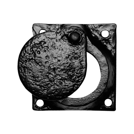 Cilinderrozet KP1498 58x58mm smeedijzer zwart