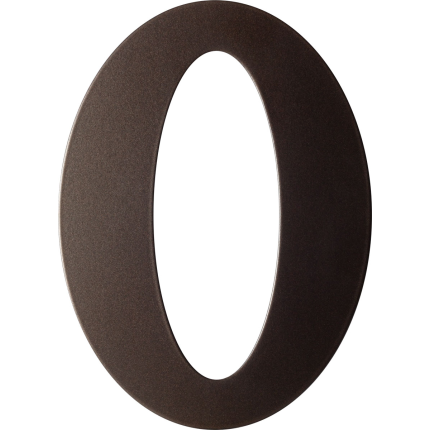 Dark blend huisnummer 0 plat, 150 mm