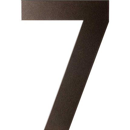 Dark blend huisnummer 7 plat, 150 mm