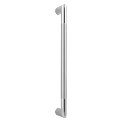 Deurgreep recht GPF75 25,4x234mm RVS gepolijst met RVS geborsteld