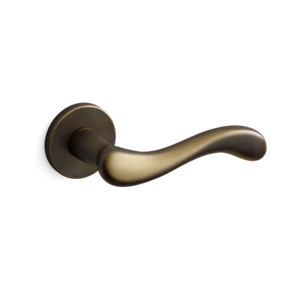 Deurkruk op rozet Ande 451 mat brons 51x6mm - linkswijzend