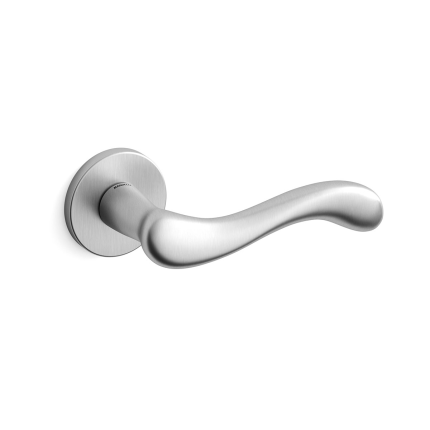 Deurkruk op rozet Ande 451 satinchrome 51x6mm - linkswijzend