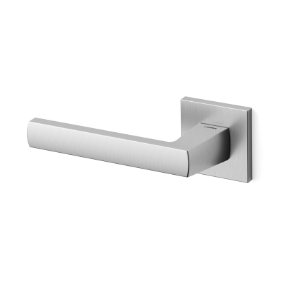 Deurkruk op rozet Fan 1291 satinchrome 50x50mm - linkswijzend