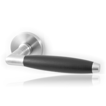 Deurkruk op rozet Ika XL GPF4031.00 RVS geborsteld/ebben