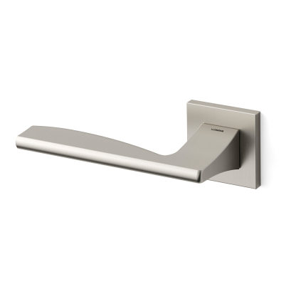 Deurkruk op rozet Link 1031 mat nikkel gepolijst 50x50mm - linkswijzend