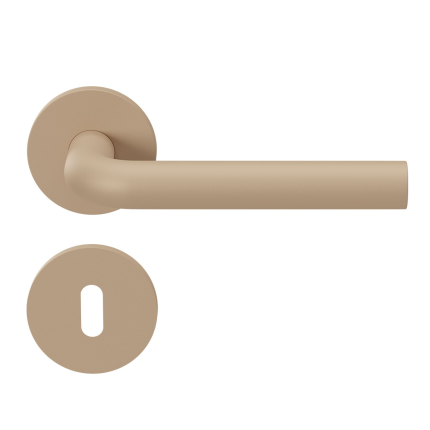 Deurkruk op rozet met Sleutelrozet L-model 19mm GPF100VRU1 Urban Jungle Sand
