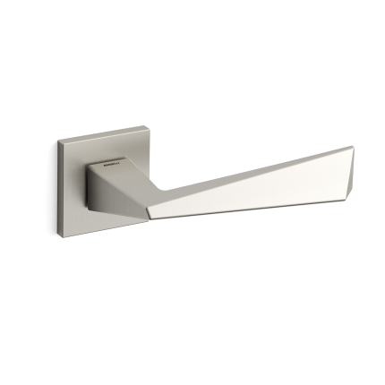 Deurkruk op rozet Piramid 1251 mat nikkel 50x50mm