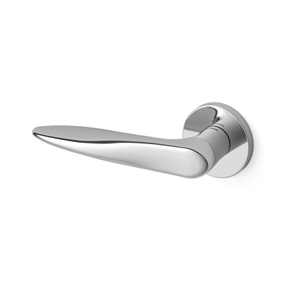 Deurkruk op rozet Zoe 381 chrome 51x6mm - linkswijzend