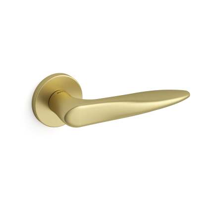 Deurkruk op rozet Zoe 381 satinmessing 51x6mm