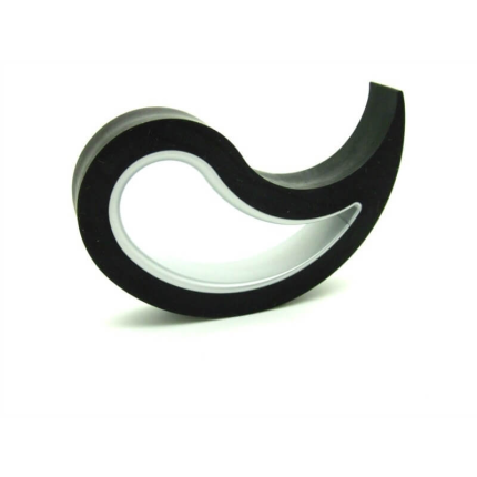 Deurstopper Stoppy zwart, 10x8x2 cm
