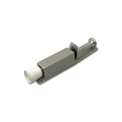 Deurvastzetter met voetstift Dulimex 120x25mm, grijs