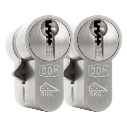 DOM Plura profielcilinder 01 GS2 SKG** gelijksluitend per 2, 40/40