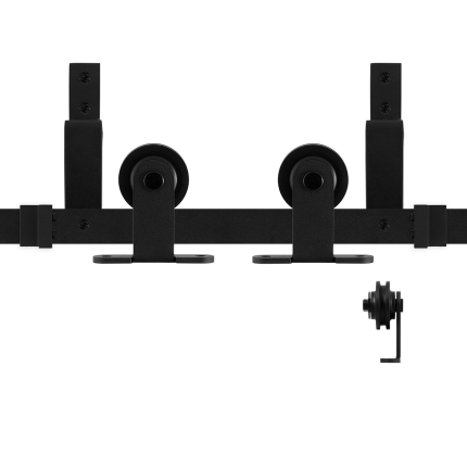 GPF0560.61 dubbel schuifdeursysteem Osa zwart 183 cm
