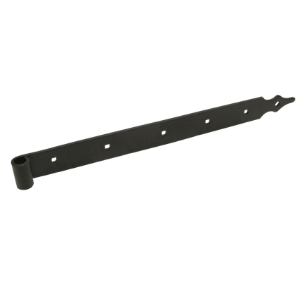 Duimheng Rustica met vierkante gaten zwart, 1200 mm
