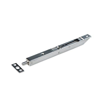 Dulimex bascule kantschuif RVS, 17 mm breed, afgeschuind recht 200 mm geborsteld