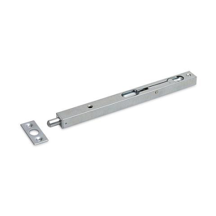 Dulimex bascule kantschuif staal, 17 mm breed, recht 200 mm verzinkt