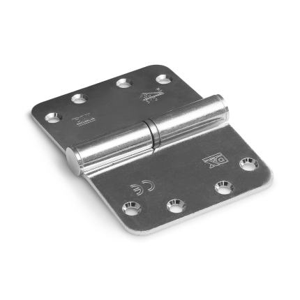 Dulimex kogelstiftpaumelle kantelaaf staal ronde hoek 125x89mm SKG3 DIN links