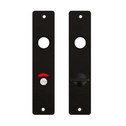Dulimex kortschild 180x41x6,5 mm WC Badkamerslot WC63 zwart