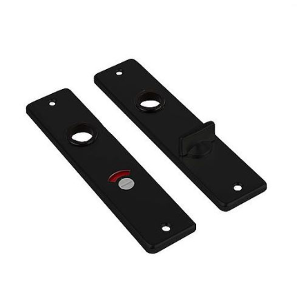 Dulimex kortschild 180x41x6,5 mm WC Badkamerslot WC72 zwart
